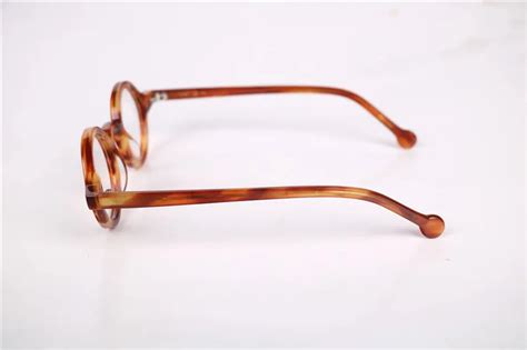 Vintage 38mm Small Round Eyeglass Frames Wood Hand Made Spectacles Glasses Spectacle Glasses