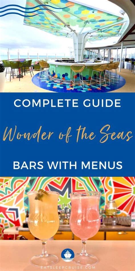 Wonder Of The Seas Bar Guide With Menus Eat Sleep Cruise Artofit
