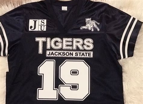 Jackson State University Jersey Jsu Jersey Jsu Shirt Etsy