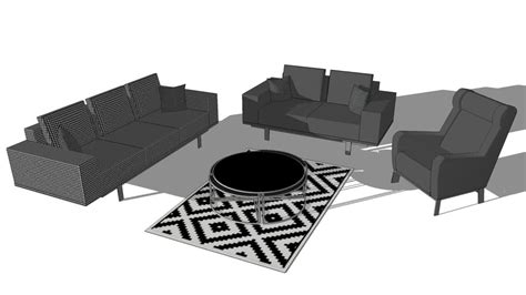 Lounge Sofa Set 3d Warehouse