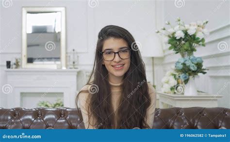 Portrait Of Smiling Business Turkish Woman Working From Home And