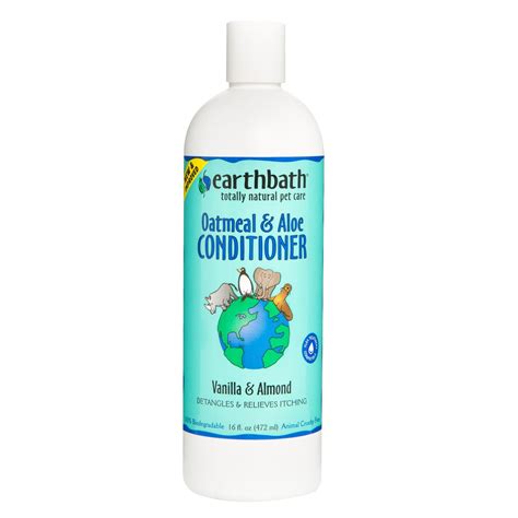 Earthbath Oatmeal And Aloe Pet Conditioner Vanilla And Almond Size