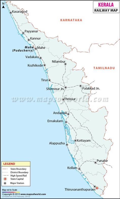 Kerala Railway Map