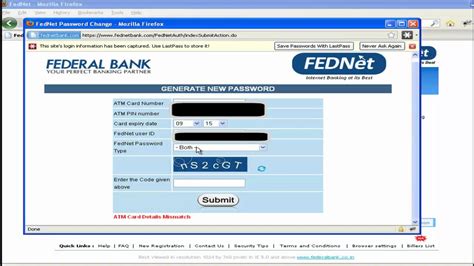 Go to gst portal and click on existing user login. How to Change Transaction password online Federal Bank ...