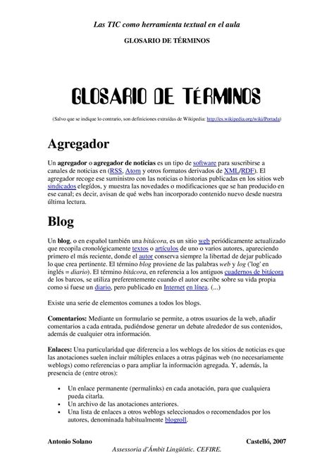 Glosario De Términos Tic By Profedeprensa Issuu
