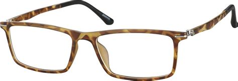Zenni Rectangle Prescription Eyeglasses Tortoiseshell Tr Eyeglasses