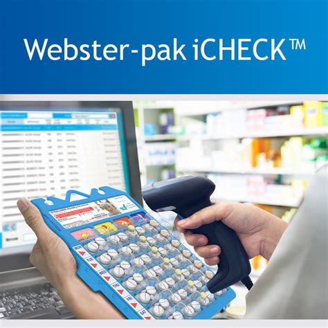Webster Pak Icheck Webstercare Medication Managment