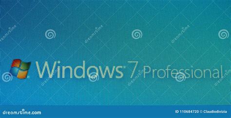 Windows 7 Welcome Screen Editorial Image Image Of Electronics 110684720