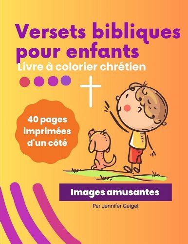 Versets Bibliques Pour Enfants Un Livre à Colorier Chrétiens A Book By Jennifer Geigel