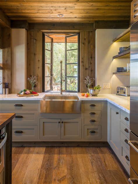 Frosted cabinets are great for a more modern element, while painted cabinets make for a nice but inexpensive touch. 15 Best Rustic Kitchen Design Ideas