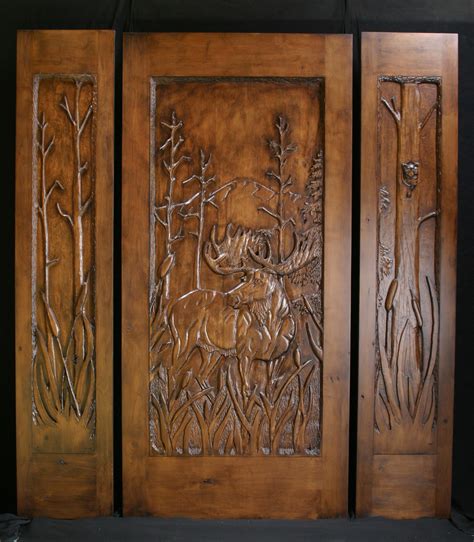 Carved Door And Front Entry Custom Mahogany Door Double Heritage