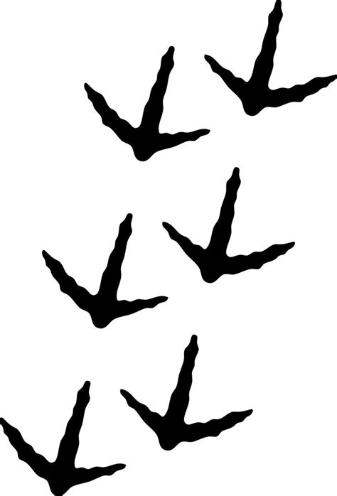 Bird Footprint Clipart Clipground