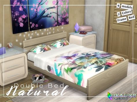 The Sims Resource Double Bed Natural