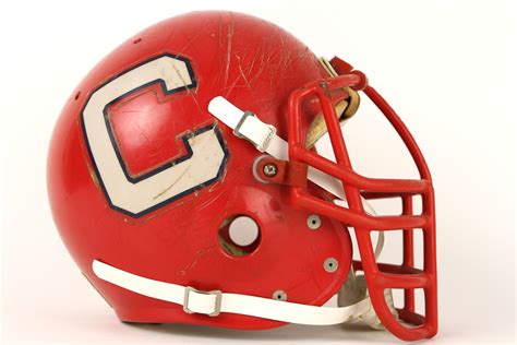 Lot Detail 1986 87 Cornell Big Red 99 Game Worn Football Helmet