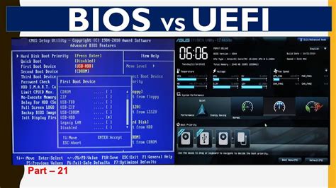 Uefi Vs Bios Difference Between Uefi And Bios Explained Easily With Notes Youtube