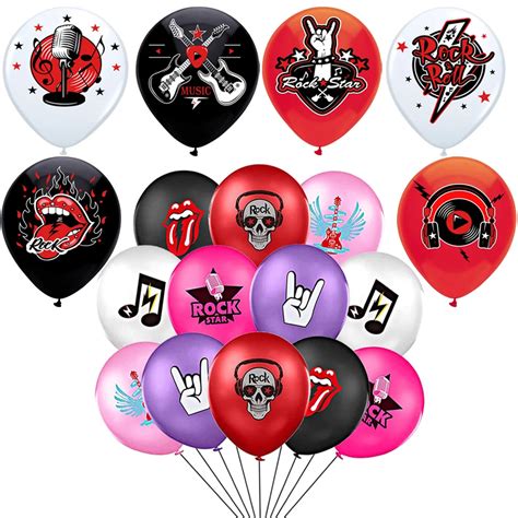 Rock Roll Birthday Party Birthday Party Rock Band Balloons Birthday