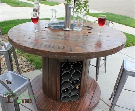 How To Make This Cable Spool Patio Set Wooden Spool Tables Spool