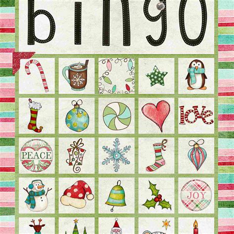 Printable Christmas Bingo Cards Printable Card Free