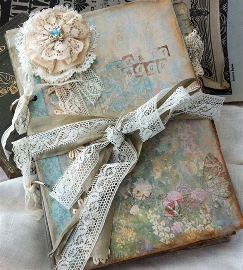 An oar is a creative wedding guest book especially for a river or lakeshore wedding. Lace Wedding Guest Book Vintage Cottage Style - Custom on ...