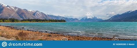 Lake Ohau In New Zealand Stock Image Image Of Island 162695285