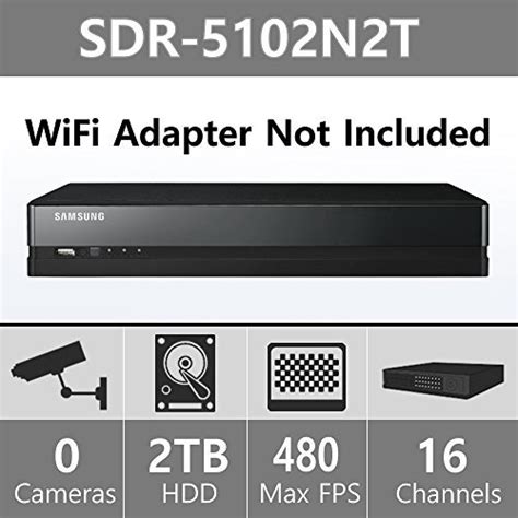Samsung Sdr 5102n2t Security Dvr Without Wifi Adapter For Sds P5102 16