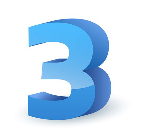 3 Number Png Images Transparent Background Png Play Images