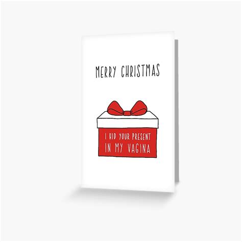 Naughty Christmas Card Funny Christmas Card I Hid Your Present