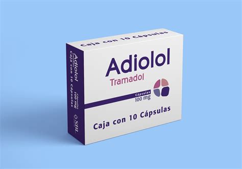 Sbl Pharmaceuticals Tramadol Adiolol® 100mg Con 50 Cápsulas