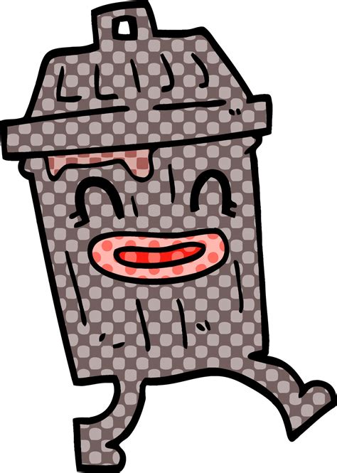 Cartoon Doodle Waste Bin Vector Art At Vecteezy