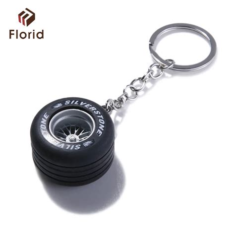 Metal Carriage Wheel Keychains 3d Rubber Key Chain Vehicle Wheel Key Chains Promotion Soft Pvc