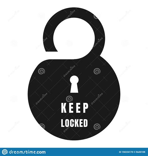 Keep Locked Sign Or Symbol M028 Standard Iso 7010 Vector Design
