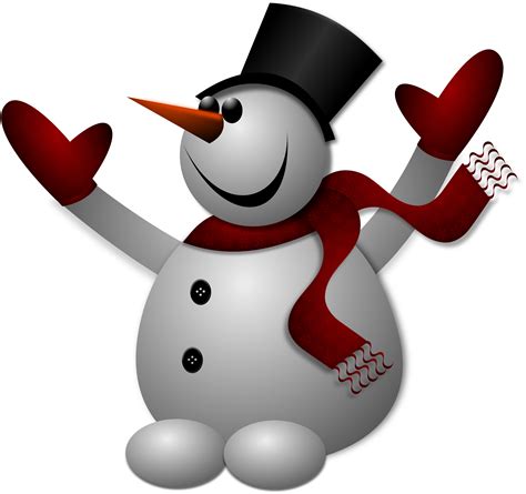 Clipart Happy Snowman 2