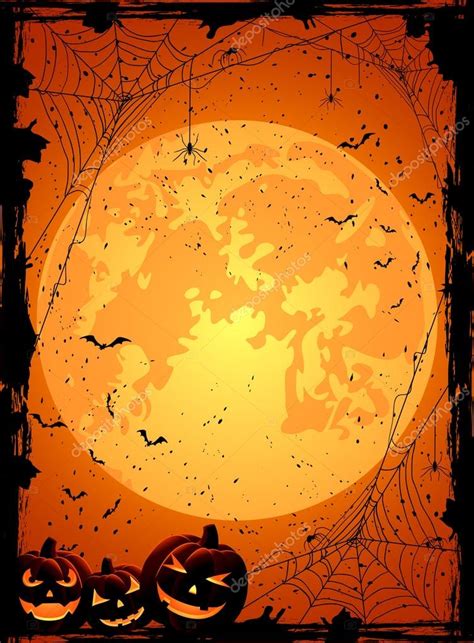 Orange Halloween Background Stock Vector Image By ©losw 50222419