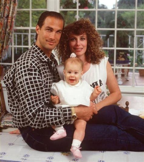 1987 Steven Seagal And Kelly Lebrock And Daughter Annaliza R Oldschoolcelebs