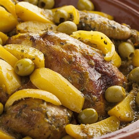 Recette Tajine de poulet aux olives facile facile