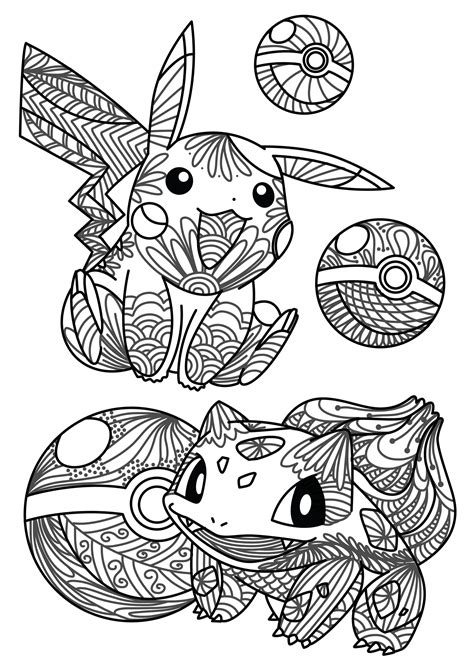 Pokemon Coloring Pages Pokemon Coloring Mandala Coloring Pages