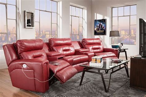 Affordable home theater seats can not only provide the same comfort as more expensive models, but they can also possess the same technological conveniences as well. Excel 3-Seat Power Headrest Reclining Home Theater Set ...