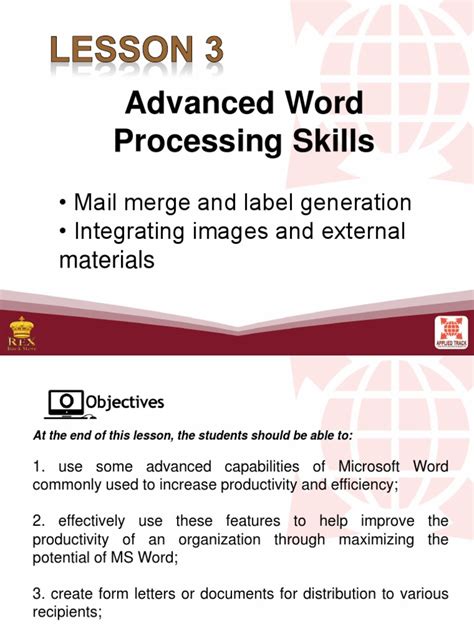 L3 Advanced Word Processing Skillspptx