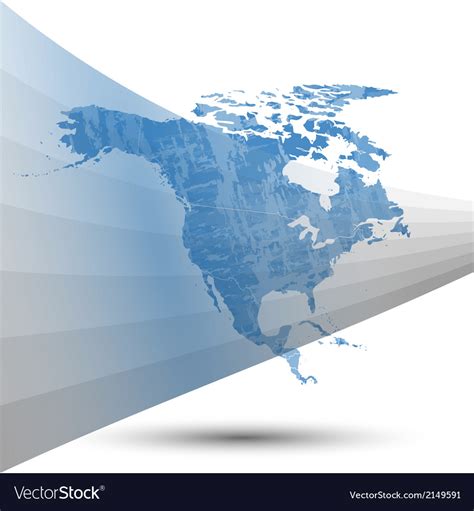 North America Map Background Royalty Free Vector Image