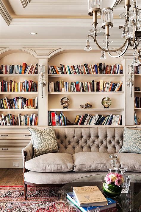 Love The Wall Of Built In Bookcases And Soft Neutral Palette Home