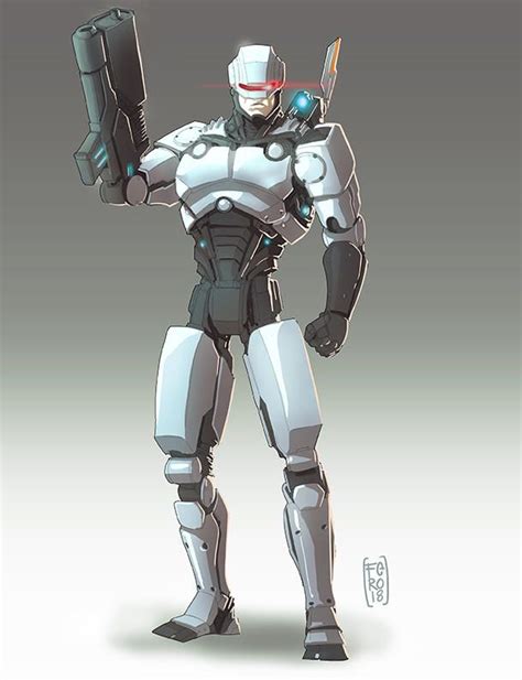Robocop Redesign By Fpeniche Robocop Animation Art Character Design
