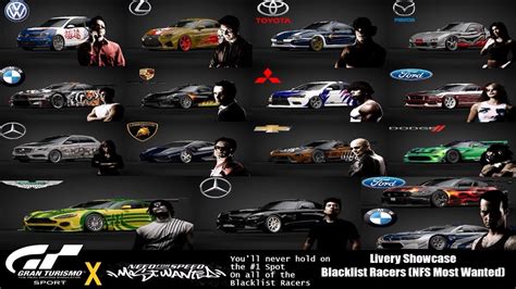 All Blacklist Cars For Nfs Most Wanted By Aditzu Need For Speed Hot