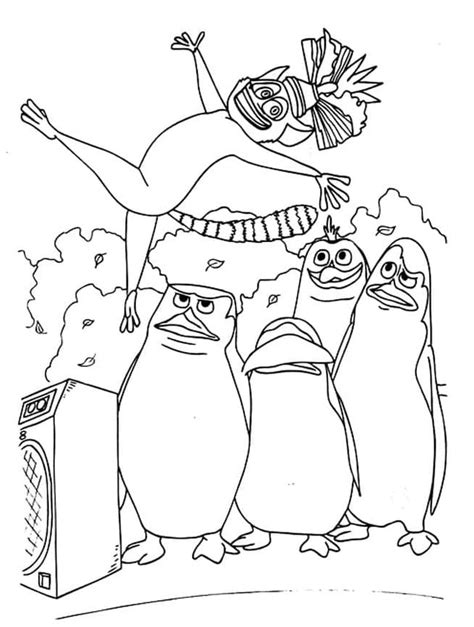 Private Penguins Of Madagascar Coloring Page Free Printable Coloring