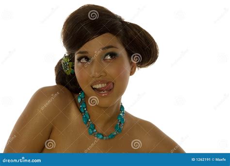 Beautiful Ethnic Girl Stock Image Image Of Asian Eyes 1262191