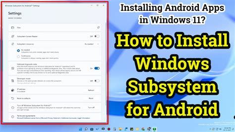 How To Install Windows Subsystem For Android Manually On Windows YouTube