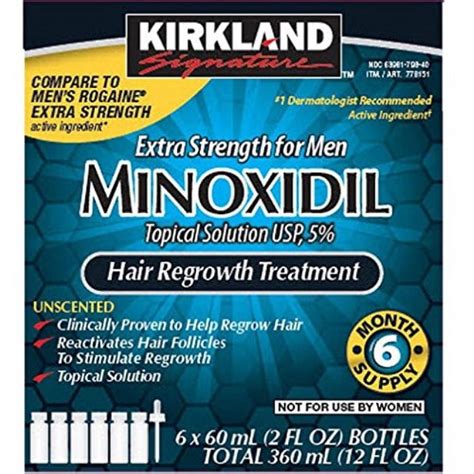 Months Kirkland Minoxidil Percentage Extra Strength Hair Loss