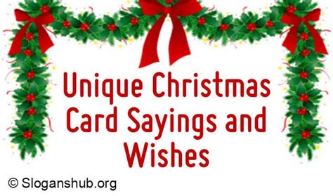 Below Is A List Of 100 Unique Christmas Card Sayings And Wishes
