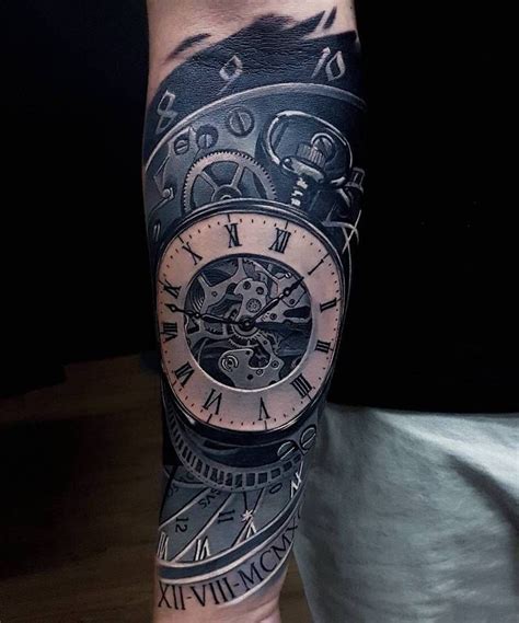 Arm Roman Numeral Clock Tattoos Best Tattoo Ideas
