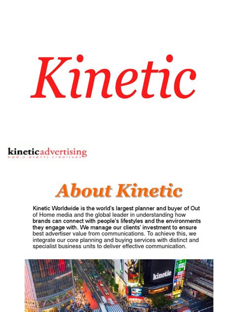Kinetic Advertising Agency Advertising Brand