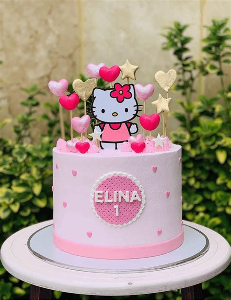 Hello Kitty Birthday Cake Ideas Images Pictures